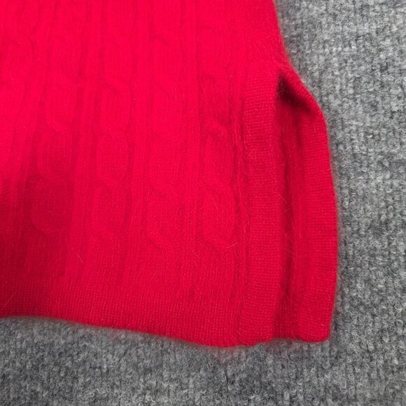 Vintage Express Tricot 90’s Y2k Red Angora Lambswool Blend Sweater Size Medium - Picture 2 of 8